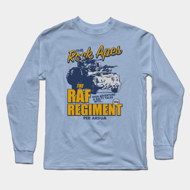 RAF Regiment Rock Apes Long Sleeve T-Shirt by TCP